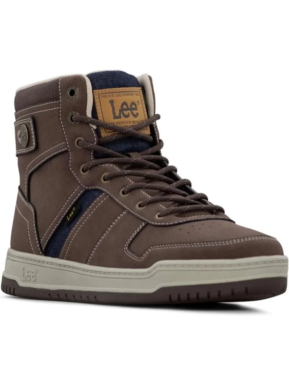Women's Chocolate Tennis Shoes Classic Pull On High Top Athletic Running Sneaker